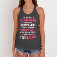 I'm Not Just A Principal - School Teacher Appreciation Women's Knotted Racerback Tank