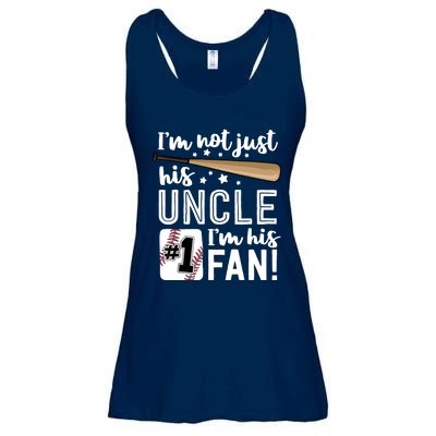 I'm Not Just His Uncle I'm His #1 Fan Baseball Nephew Ladies Essential Flowy Tank