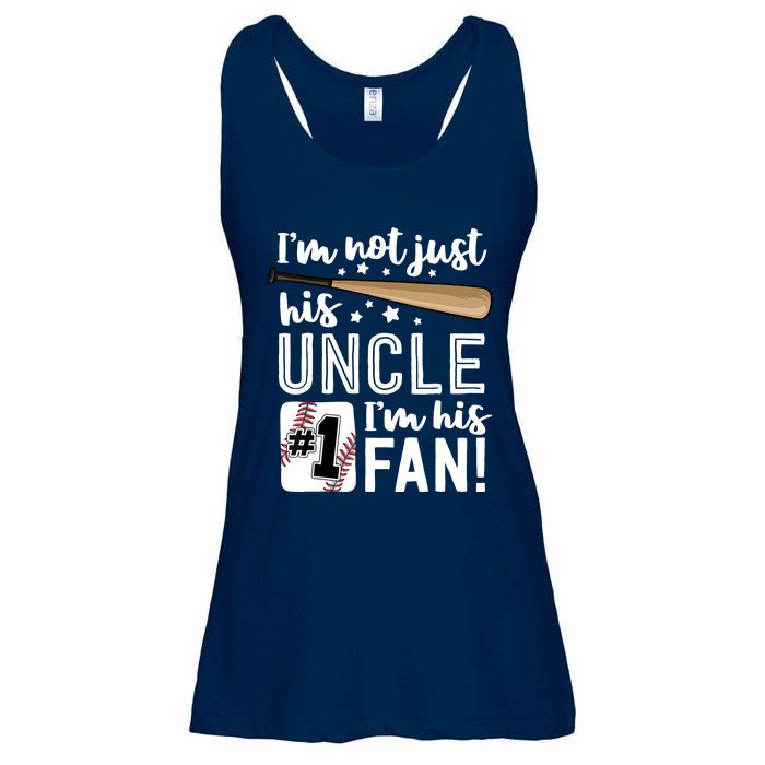 I'm Not Just His Uncle I'm His #1 Fan Baseball Nephew Ladies Essential Flowy Tank