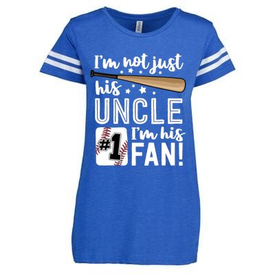 I'm Not Just His Uncle I'm His #1 Fan Baseball Nephew Enza Ladies Jersey Football T-Shirt