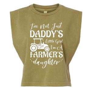 Im Not Just Daddys Little Girl Im A Farmers Daughter Garment-Dyed Women's Muscle Tee