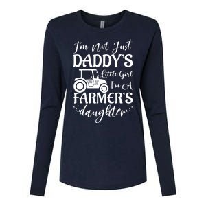 Im Not Just Daddys Little Girl Im A Farmers Daughter Womens Cotton Relaxed Long Sleeve T-Shirt