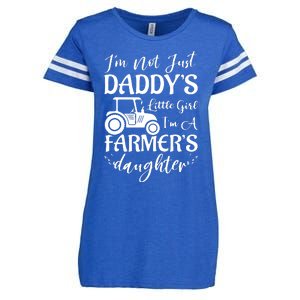 Im Not Just Daddys Little Girl Im A Farmers Daughter Enza Ladies Jersey Football T-Shirt