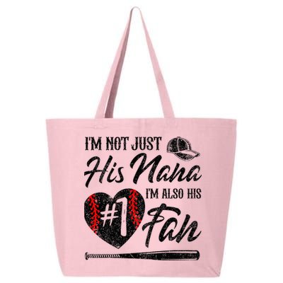 I'm Not Just His Nana I'm His Number One Fan Baseball Cute 25L Jumbo Tote