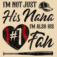 I'm Not Just His Nana I'm His Number One Fan Baseball Cute Bag
