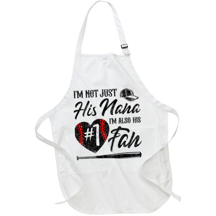 I'm Not Just His Nana I'm His Number One Fan Baseball Cute Apron