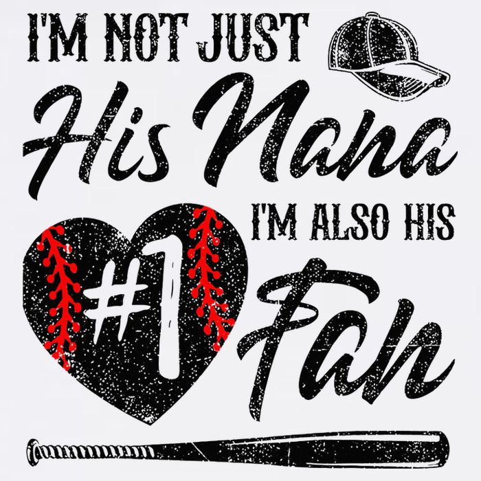 I'm Not Just His Nana I'm His Number One Fan Baseball Cute Apron
