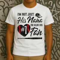 I'm Not Just His Nana I'm His Number One Fan Baseball Cute T-Shirt