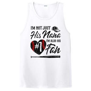 I'm Not Just His Nana I'm His Number One Fan Baseball Cute PosiCharge Competitor Tank