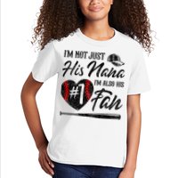 I'm Not Just His Nana I'm His Number One Fan Baseball Cute Kids T-Shirt