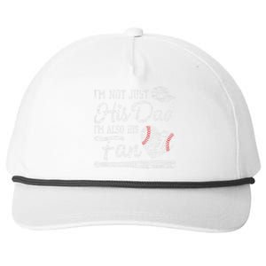 I'm Not Just His Dad I'm His Number One Fan Baseball Papa Snapback Five-Panel Rope Hat