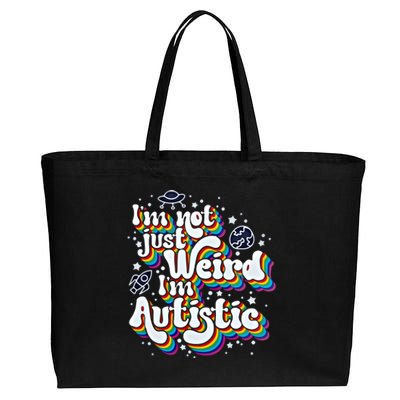 IM Not Just Weird IM Autistic Gift Cotton Canvas Jumbo Tote