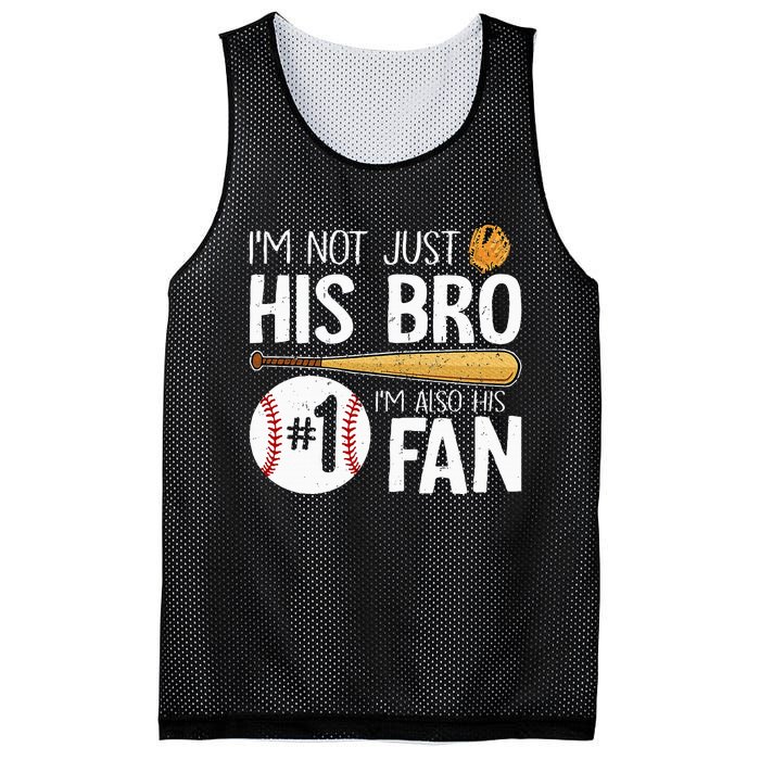 Im Not Just His Bro Im His Number One Fan Mesh Reversible Basketball Jersey Tank