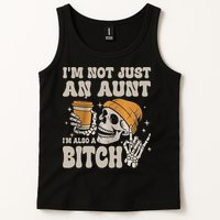 Im Not Just An Aunt Im Also A Bitch Funny Skeleton Auntie Tank Top
