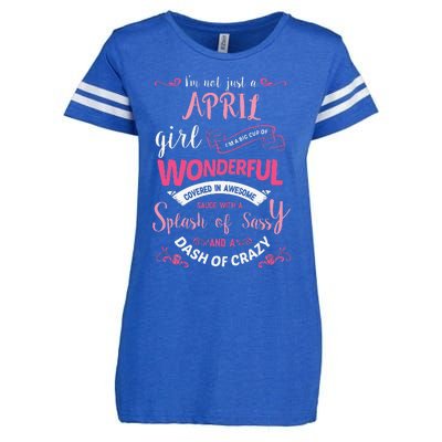 I'm Not Just A April Wo Birthday Gift Enza Ladies Jersey Football T-Shirt