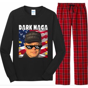 I’M Not Just Maga IM Dark Maga Trump 2024 Long Sleeve Pajama Set