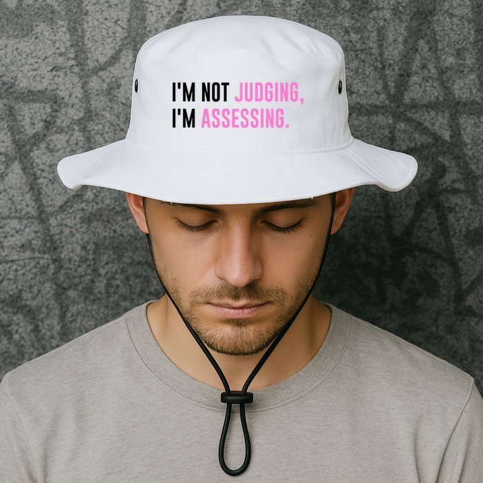 I'm Not Judging I'm Assessing Funny Bucket Hat
