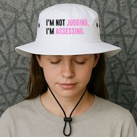 I'm Not Judging I'm Assessing Funny Bucket Hat