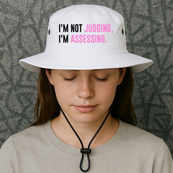I'm Not Judging I'm Assessing Funny Bucket Hat