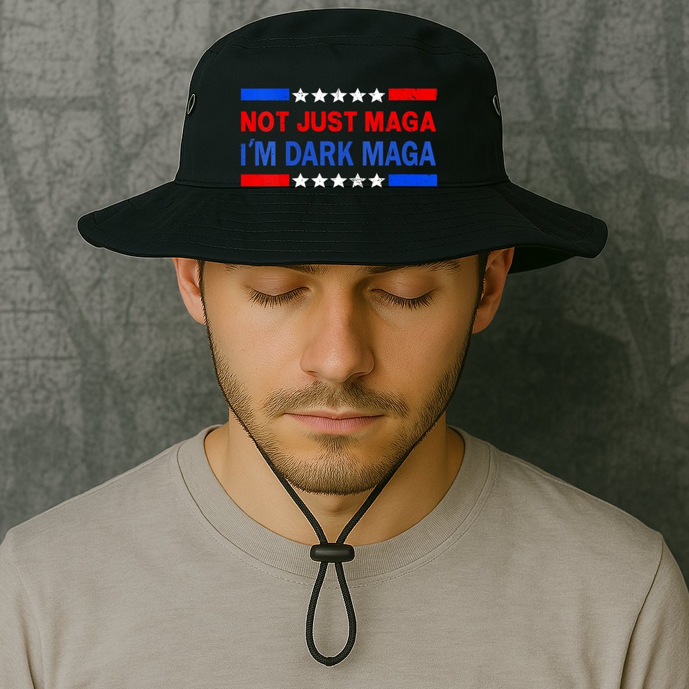 I’M Not Just Maga Im Dark Maga Trump 2024 Elections Bucket Hat