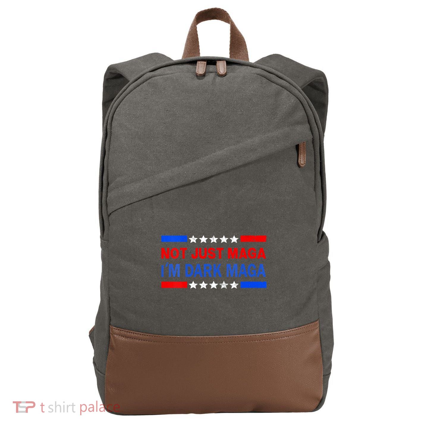 I’M Not Just Maga Im Dark Maga Trump 2024 Elections Cotton Canvas Backpack