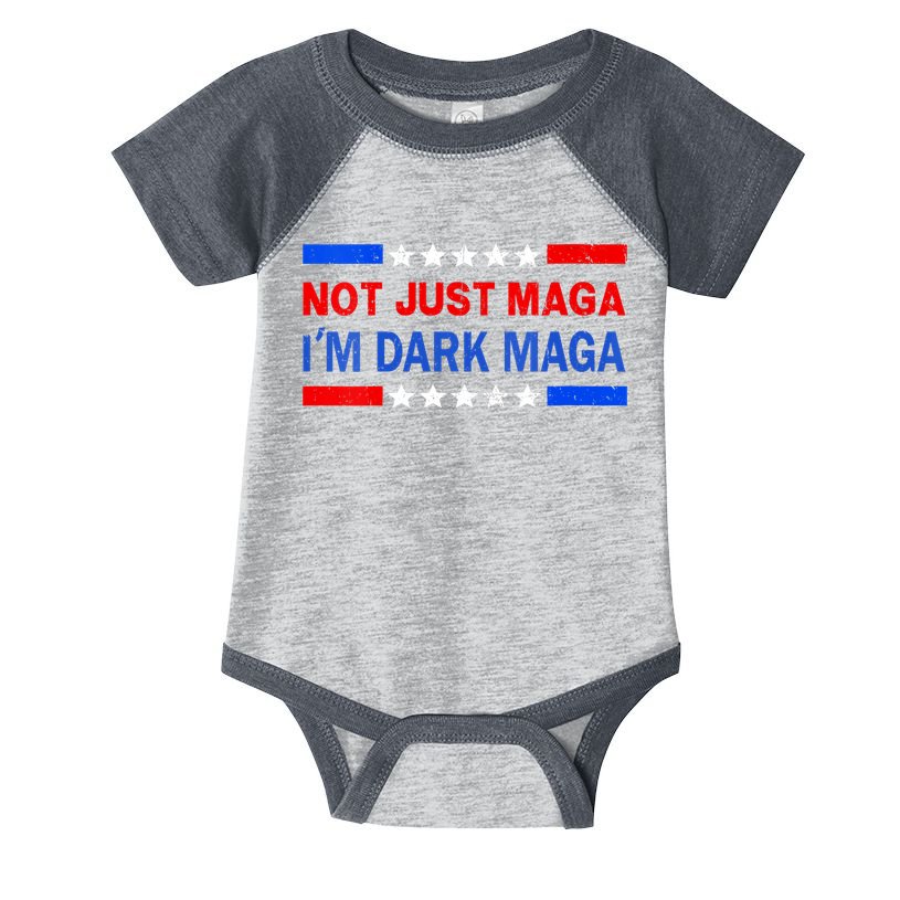 I’M Not Just Maga Im Dark Maga Trump 2024 Elections Infant Baby Jersey Bodysuit