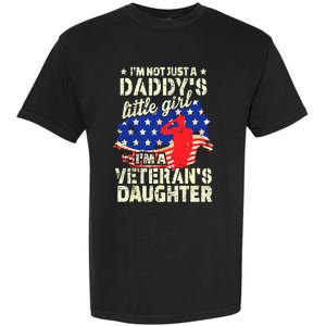 I'm Not Just A Daddy's Little Girl I'm Veteran's Daughter US Long Sleeve Garment-Dyed Heavyweight T-Shirt