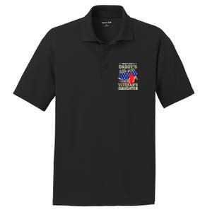 I'm Not Just A Daddy's Little Girl I'm Veteran's Daughter US Long Sleeve PosiCharge RacerMesh Polo