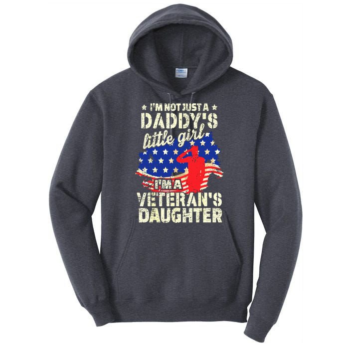 I'm Not Just A Daddy's Little Girl I'm Veteran's Daughter US Long Sleeve Tall Hoodie