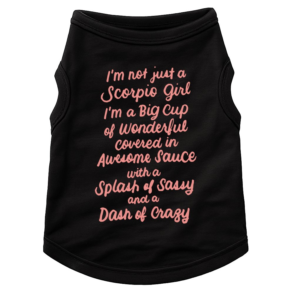 Im Not Just A Scorpio October November Birthday Funny Gift Meaningful Gift Doggie Tank
