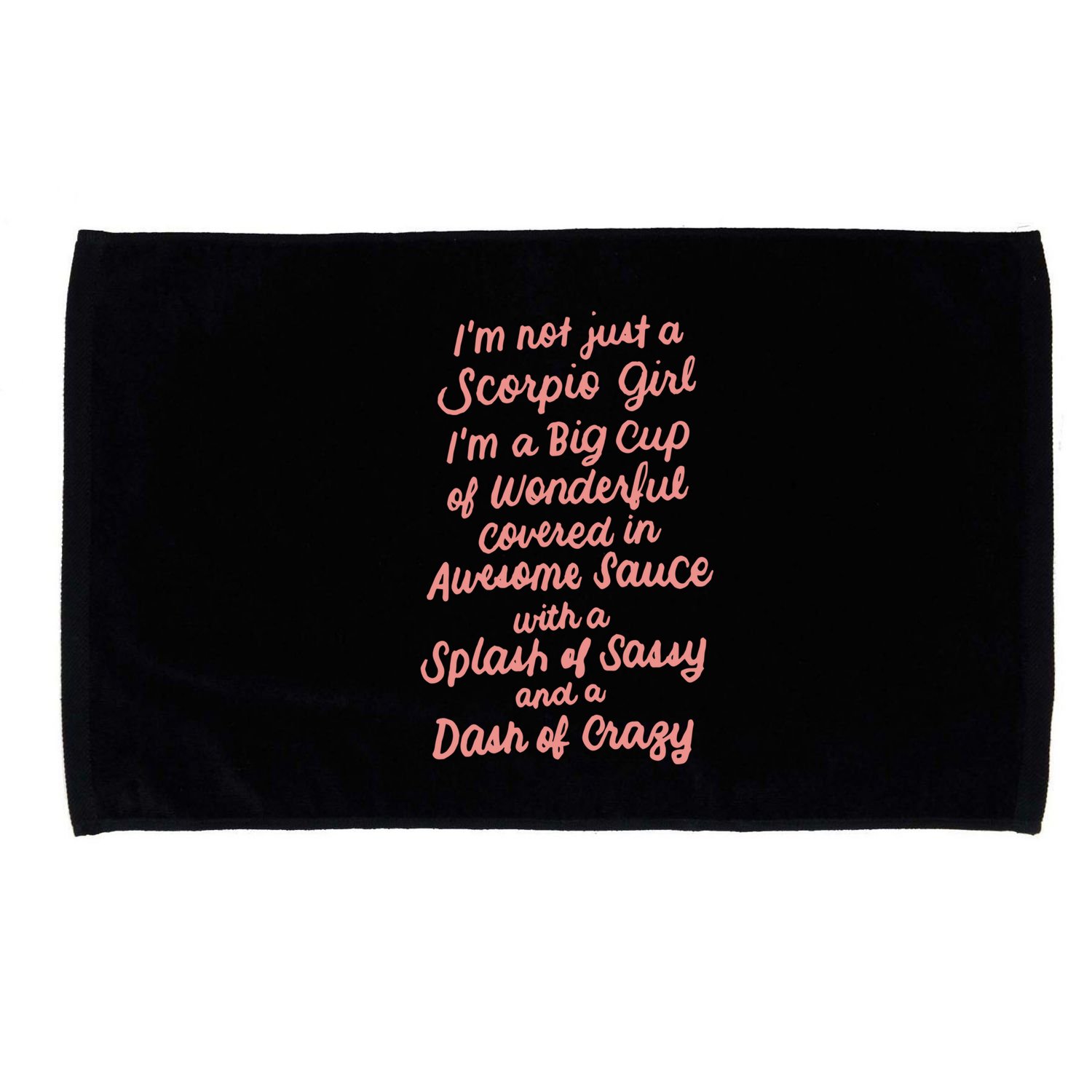 Im Not Just A Scorpio October November Birthday Funny Gift Meaningful Gift Microfiber Hand Towel