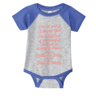 Im Not Just A Scorpio October November Birthday Funny Gift Meaningful Gift Infant Baby Jersey Bodysuit