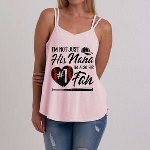 IM Not Just His Nana IM His Number One Fan Baseball Women's Strappy Tank