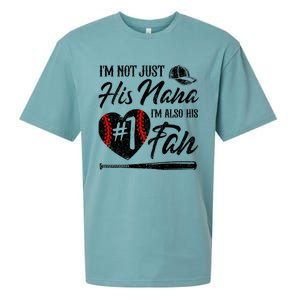 IM Not Just His Nana IM His Number One Fan Baseball Sueded Cloud Jersey T-Shirt