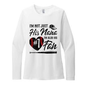 IM Not Just His Nana IM His Number One Fan Baseball Womens CVC Long Sleeve Shirt