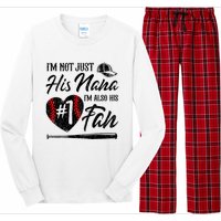 IM Not Just His Nana IM His Number One Fan Baseball Long Sleeve Pajama Set