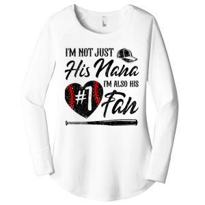 IM Not Just His Nana IM His Number One Fan Baseball Women's Perfect Tri Tunic Long Sleeve Shirt