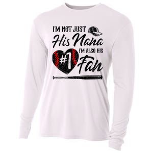 IM Not Just His Nana IM His Number One Fan Baseball Cooling Performance Long Sleeve Crew