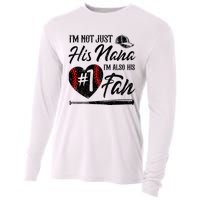 IM Not Just His Nana IM His Number One Fan Baseball Cooling Performance Long Sleeve Crew