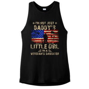 IM Not Just A DaddyS Little Girl IM A VeteranS Daughter Ladies PosiCharge Tri-Blend Wicking Tank