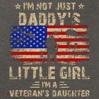 IM Not Just A DaddyS Little Girl IM A VeteranS Daughter Cotton Canvas Backpack