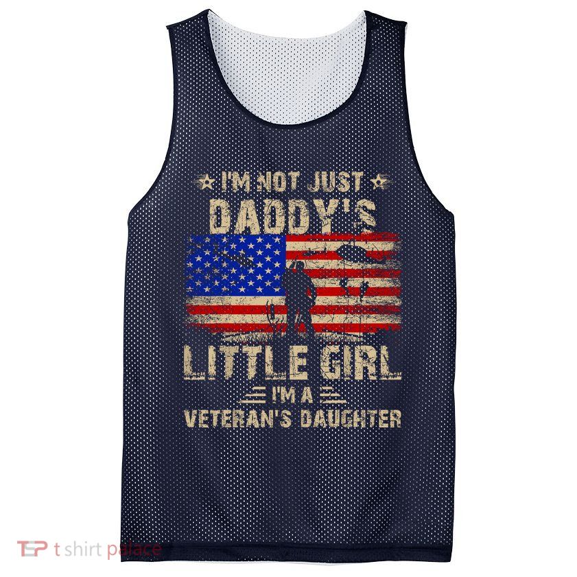 IM Not Just A DaddyS Little Girl IM A VeteranS Daughter Mesh Reversible Basketball Jersey Tank