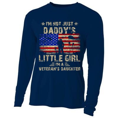 IM Not Just A DaddyS Little Girl IM A VeteranS Daughter Cooling Performance Long Sleeve Crew