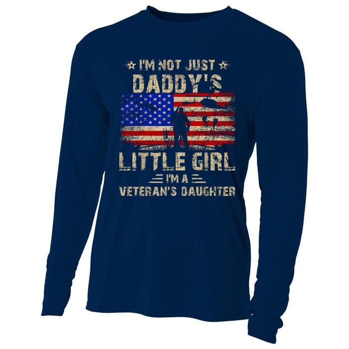 IM Not Just A DaddyS Little Girl IM A VeteranS Daughter Cooling Performance Long Sleeve Crew