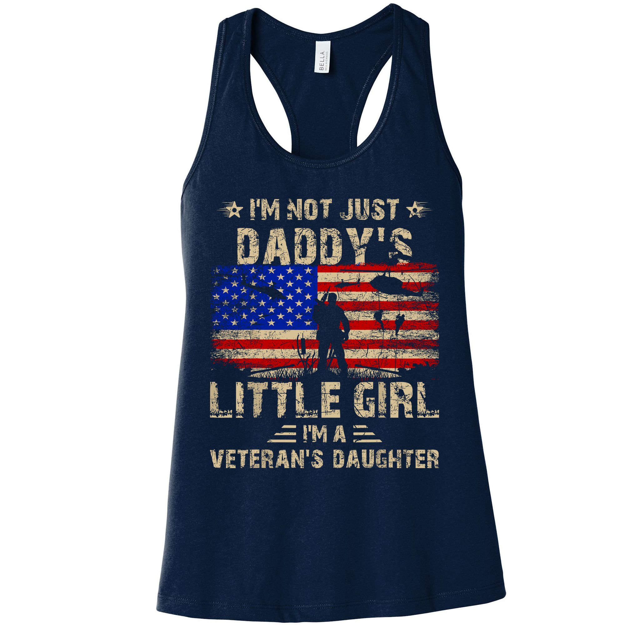 IM Not Just A DaddyS Little Girl IM A VeteranS Daughter Womens Tank Top