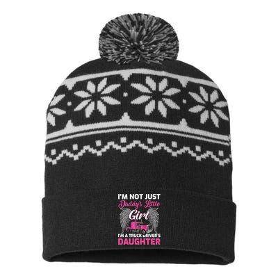 I'm Not Just Daddy's Little Girl I'm A Truckers Daughter USA-Made Snowflake Beanie