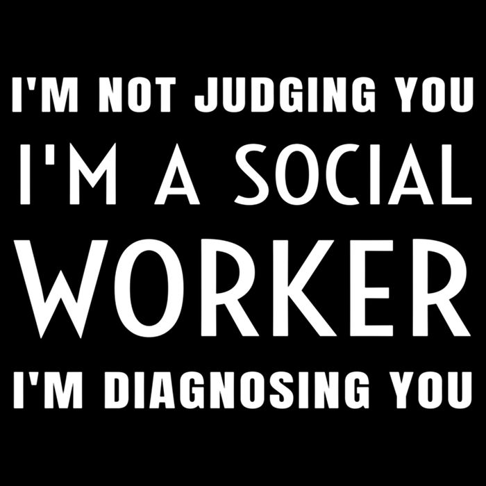 I'm Not Judging You I'm A Social Worker I'm Diagnosing You Gift 7-Panel Snapback Hat