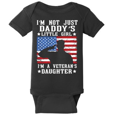 Im Not Just Dads Little Girl Im A Veterans Daughter Baby Bodysuit