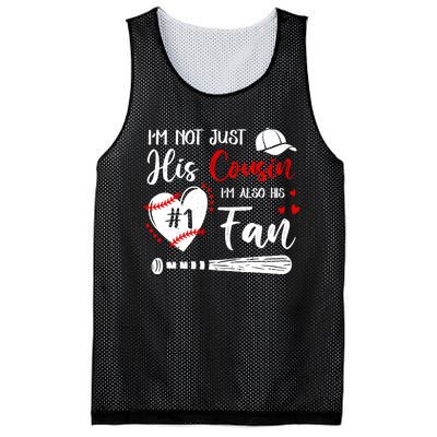 IM Not Just His Cousin IM His Number One Fan Baseball Mesh Reversible Basketball Jersey Tank