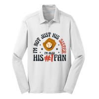 I'm Not Just His Sister I'm Also His Number One Fan Cute Baseball Silk Touch Performance Long Sleeve Polo